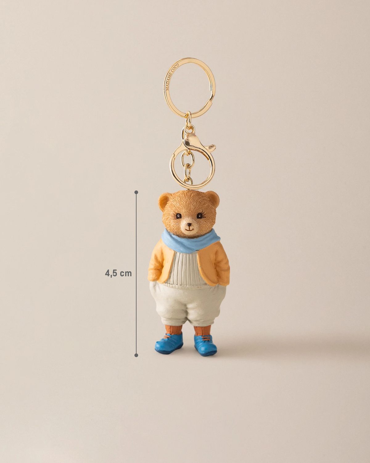 Paddington Bear Keychain Accessory - Salmon & Blue
