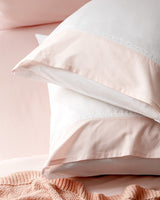 100% Cotton Pillowcase - Soft Powder Pink Bedding Cover