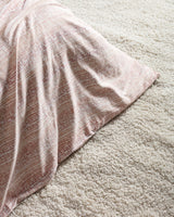 King Size 100% Cotton Crepe Printed Duvet Cover Set - Powder Pink