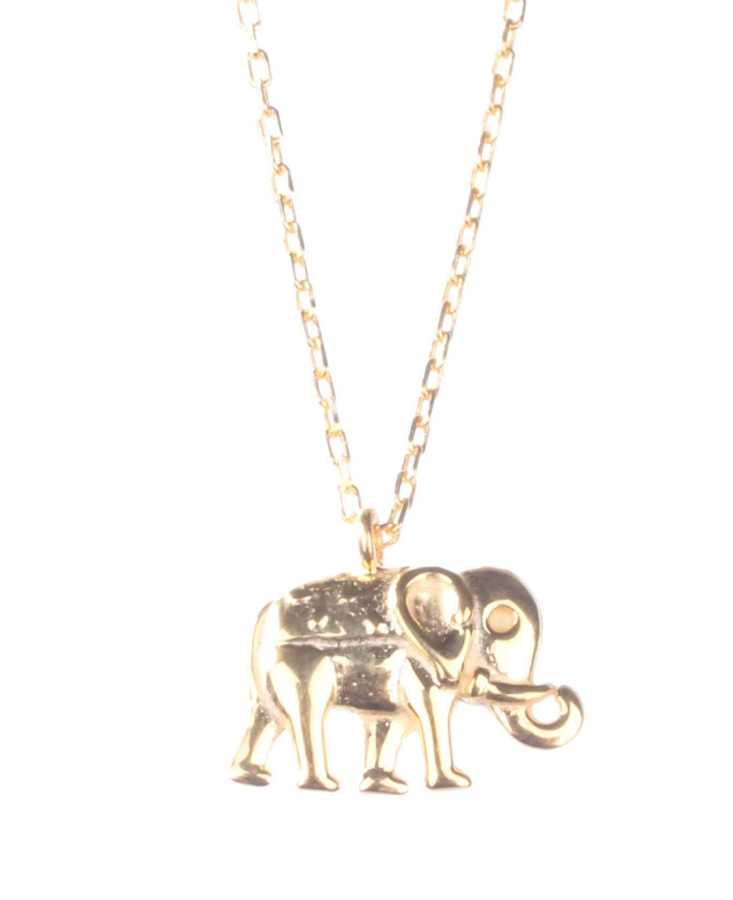 Elegant 925 Sterling Silver Dainty Elephant Charm Pendant Necklace