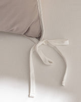 100% Cotton Washed Double Duvet Cover Set - Tie Closure