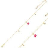 Delicate Polished Metal Anklet - Minimalist Everyday Style