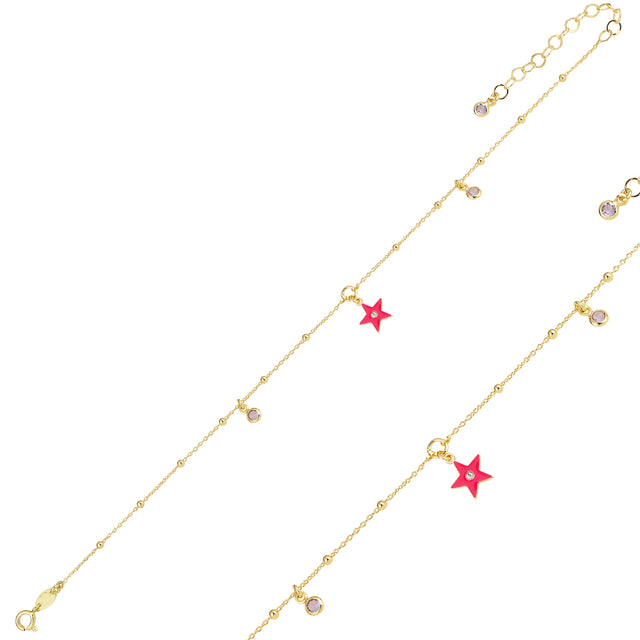 Delicate Polished Metal Anklet - Minimalist Everyday Style