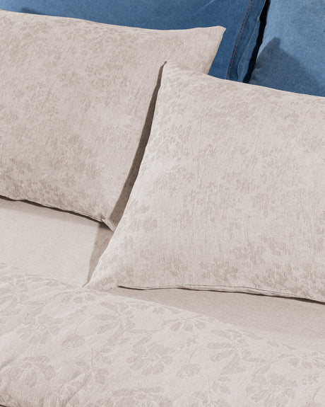 Viscose Cotton Jacquard King Size Duvet Cover Set - Elegant Comfort