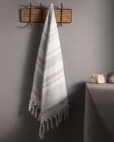 Striped Turkish Hammam Bath Towel - Quick Dry Beach & Spa Peshtemal
