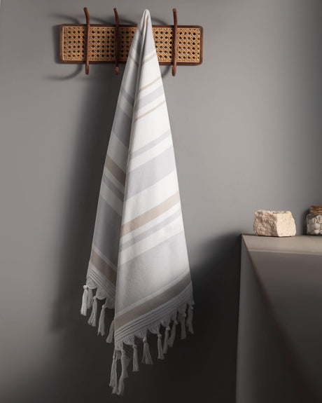 Striped Turkish Hammam Bath Towel - Quick Dry Beach & Spa Peshtemal