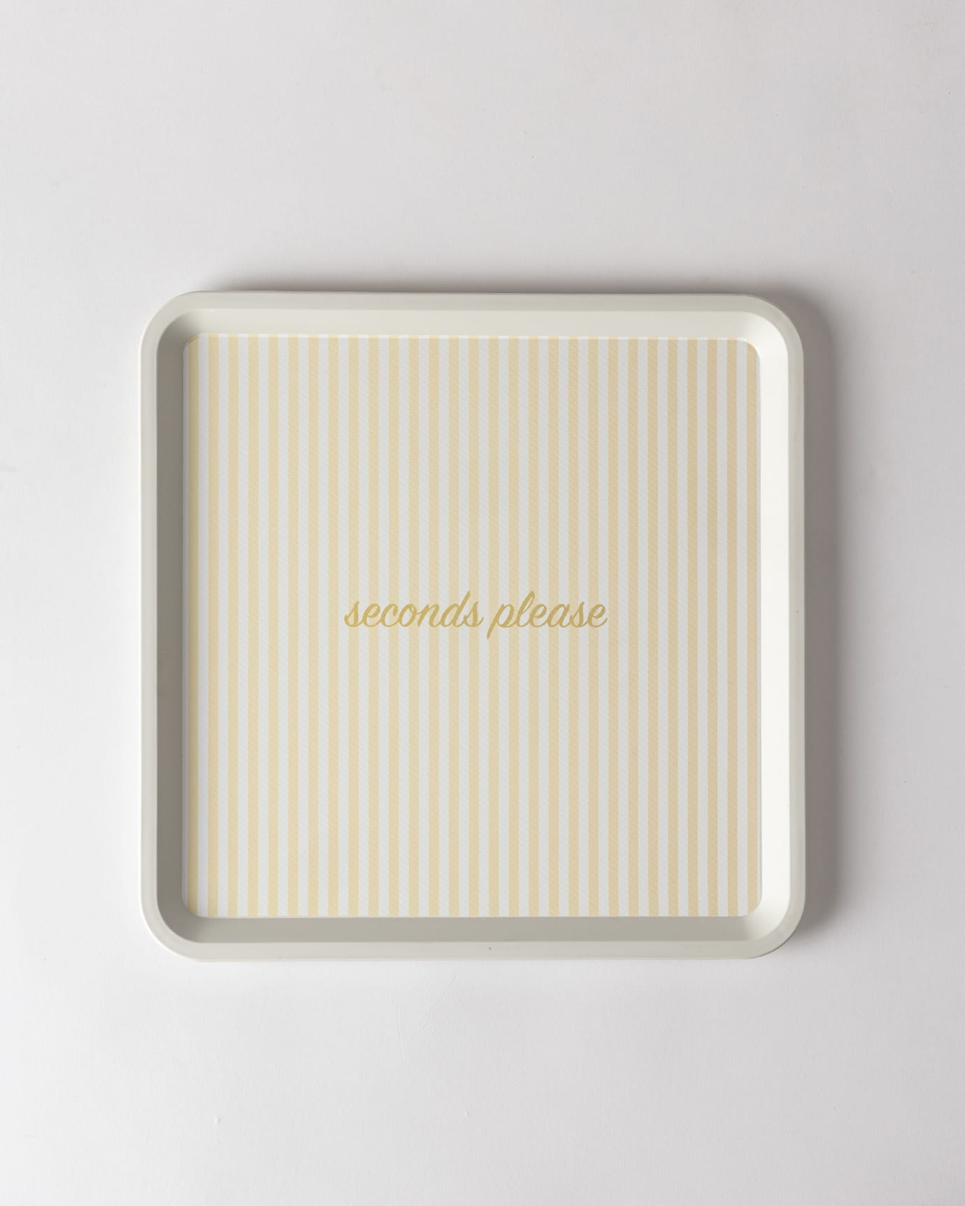 Plastic Square Serving Tray - Modern Chic Design