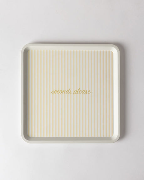 Plastic Square Serving Tray - Modern Chic Design