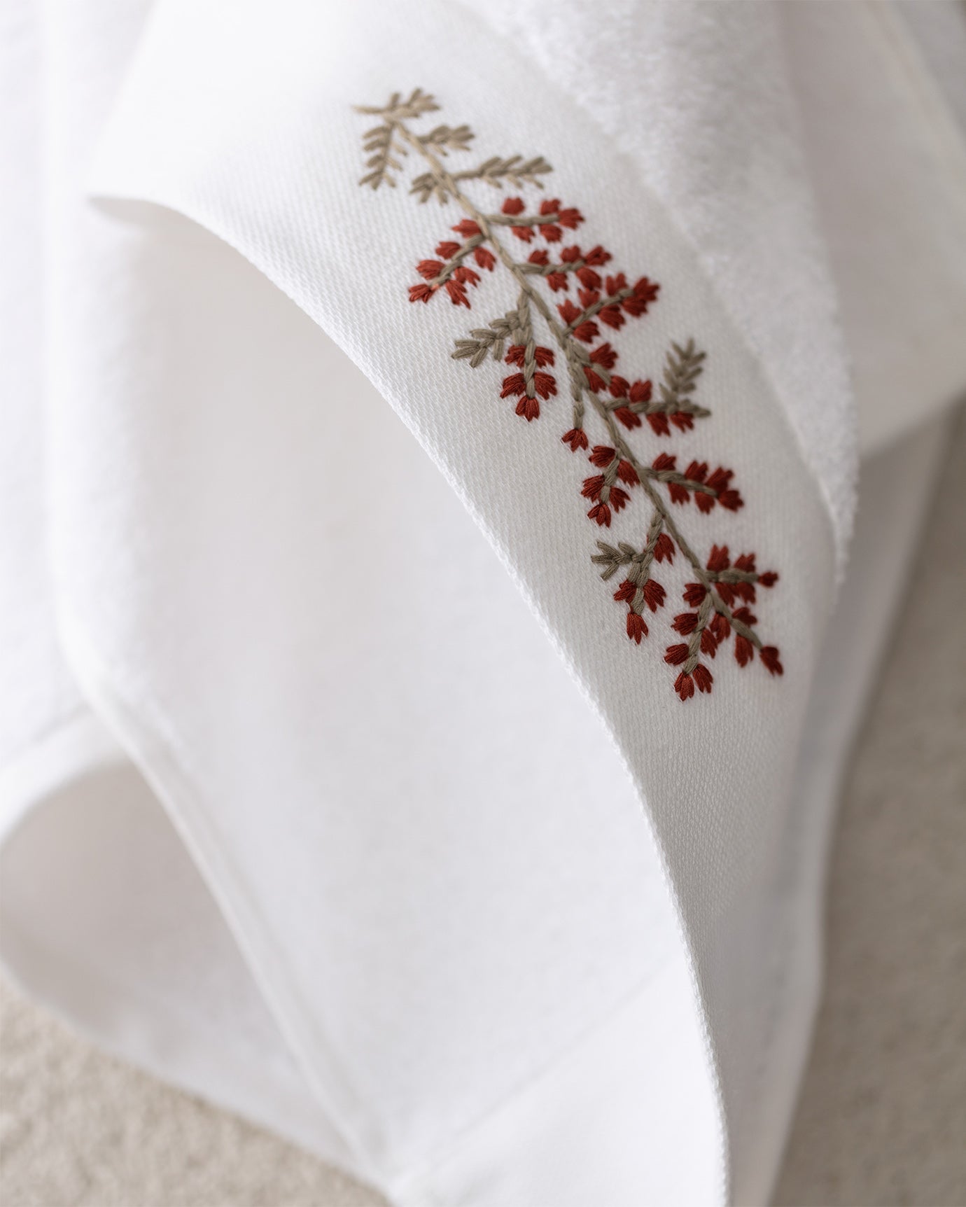 Sylvia Embroidered 100% Cotton Face Towel