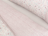 100% Cotton King Size Ranforce Duvet Set - Printed Crepe Design
