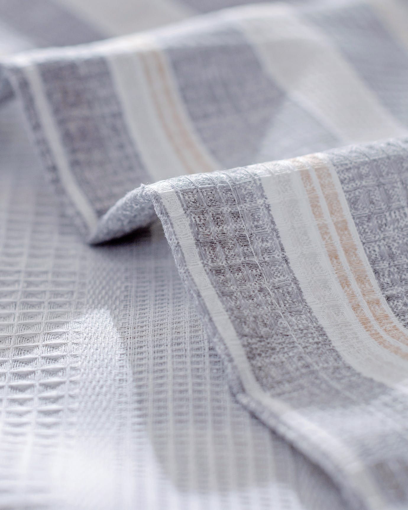 Double Cotton Lyocell Pike Set - Printed Grey/Beige