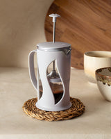 Soft Grey French Press Coffee Maker - 500ml Capacity