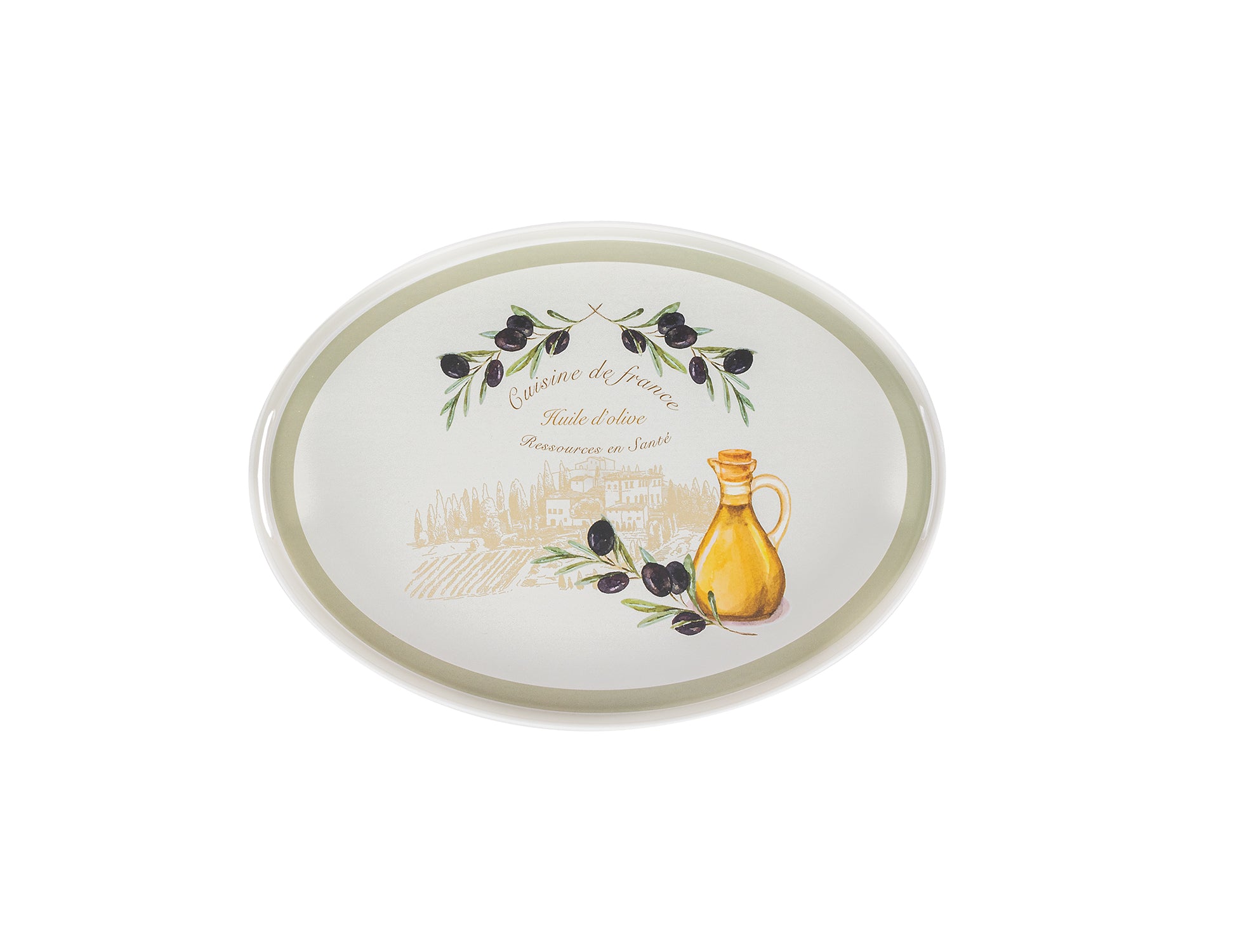 Plastic Oval Serving Tray - Modern Minimalist Design