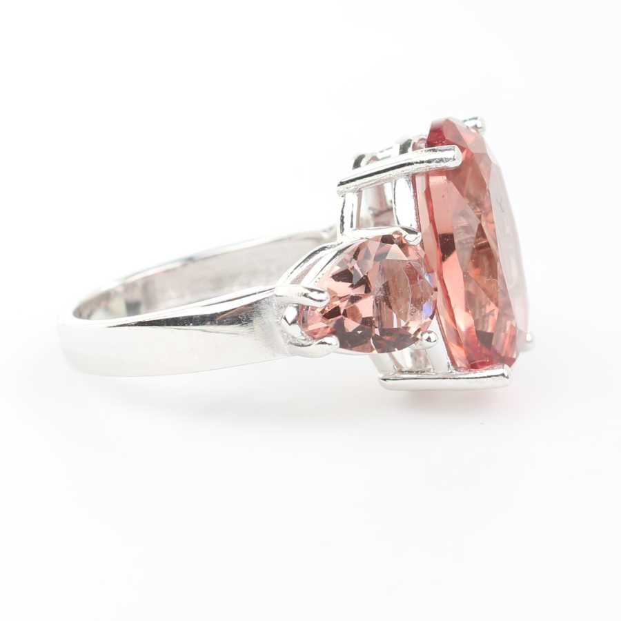 Sterling Silver Zultanite Three-Stone Ring - Oval & Teardrop Design