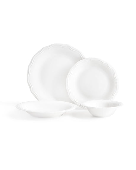 Elegant New Bone China 6-Person Dinner Set - Viola Design