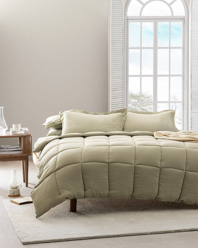 100% Polyester Double Bedding Set - Soft Comfort Collection