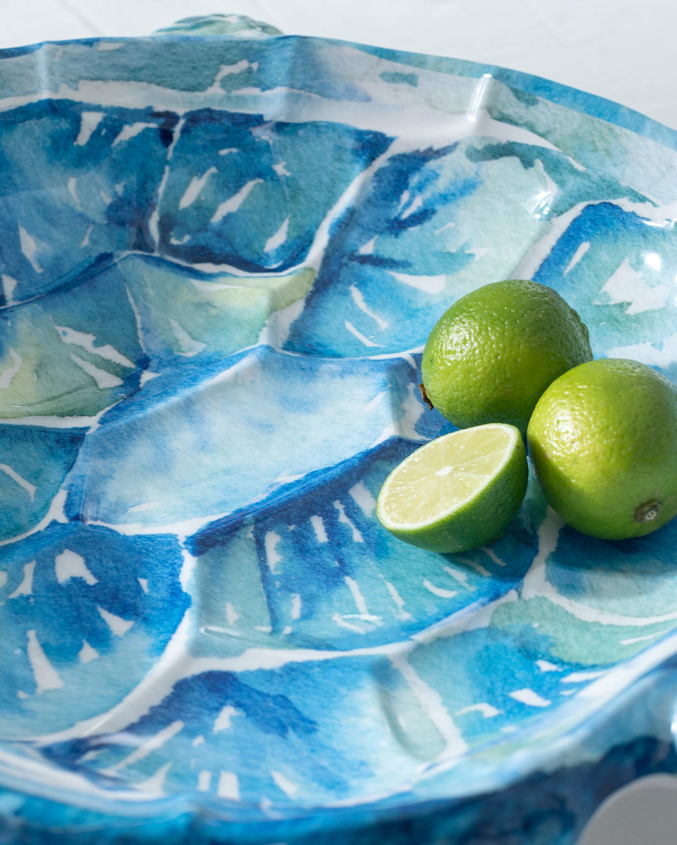 Durable Melamine Plate - Charming Colleta Blue & White Design