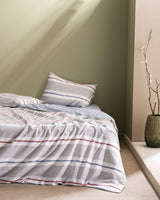100% Cotton Ranforce Printed Duvet Cover Set with Fitted Sheet - Double/Full