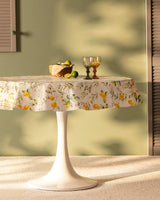 Durable PVC Round Tablecloth - Stylish & Easy Care Dining