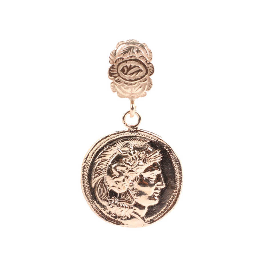Premium 925 Sterling Silver Alexander Head Medallion Pendant