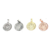 Sterling Silver Old Ottoman Coin Inspired Pendant Charm