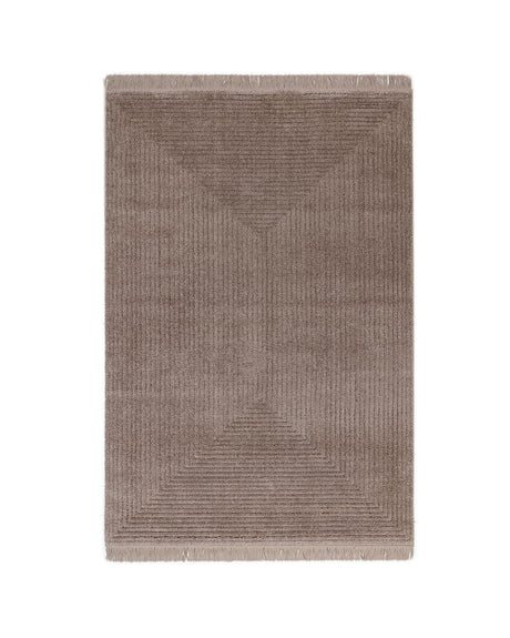 Mink Fringed Area Rug - Soft & Elegant Home Decor