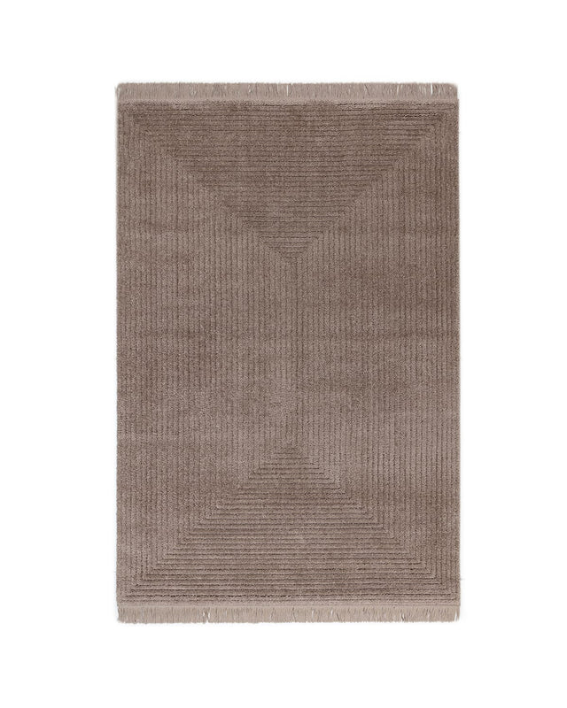 Mink Fringed Area Rug - Soft & Elegant Home Decor