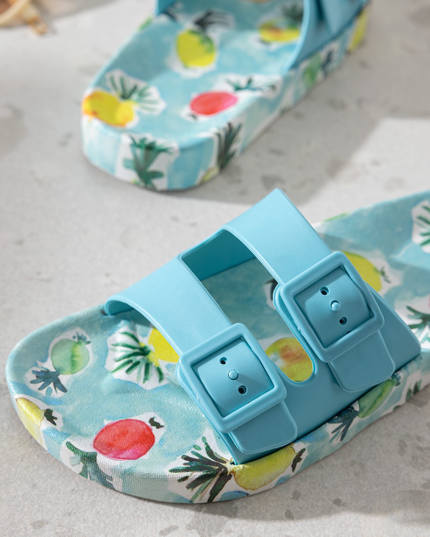 Women's Fruit Pattern Comfort Slides - Indoor & Outdoor Casual Slippers