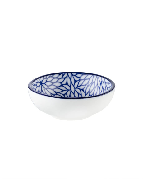 New Bone China Mini Plate - Elegant Blue Appetizer & Dessert Dish