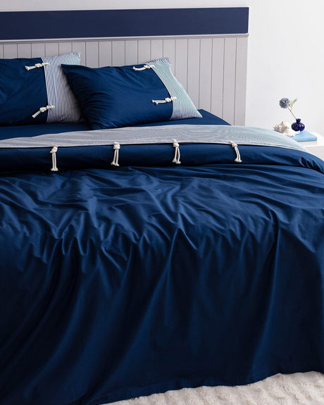 100% Cotton Double Duvet Cover Set - Classic Comfort Collection