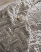 100% Cotton Double Bedspread - Soft & Versatile Design