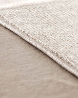 Alfombra de Polipropileno - Beige con Bordes con Flecos