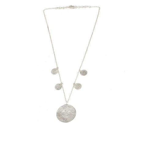 925 Sterling Silver Ottoman Coin Necklace - Imperial Seal Pendants