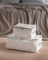 Polypropylene Storage Organizers - Floral Pattern 2-Piece Set