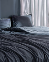 Cotton Blend Jersey Double Duvet Cover Set - Soft & Fitted Comfort