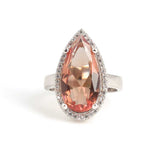 925 Sterling Silver Teardrop Zultanite & Zircon Ring - Antourage Design