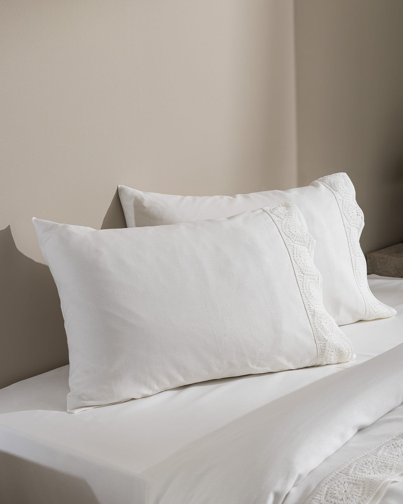 100% Cotton Double Duvet Cover Set - Classic White Chambre