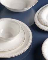 Fine Bone Porcelain 6-Person Dinnerware Set - Elegant Everyday
