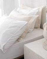 Rodez Double Bedspread Set - White Coastal Quilt Coverlet Bedding