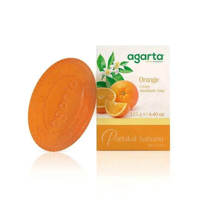 Natural Orange Bar Soap for Gentle Cleansing - 125g