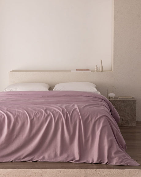 Ciel Double Size 100% Cotton Sateen Duvet Cover Bedding Set
