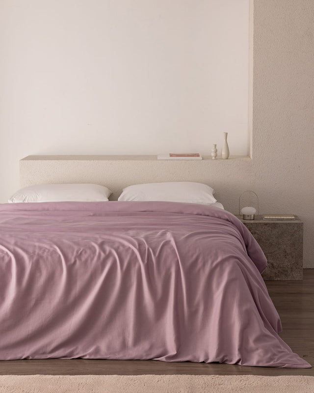 Ciel Double Size 100% Cotton Sateen Duvet Cover Bedding Set