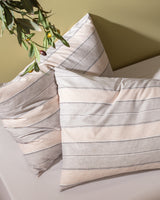 Marc Design Twin Cotton Printed Bedding Set - Grey & Beige
