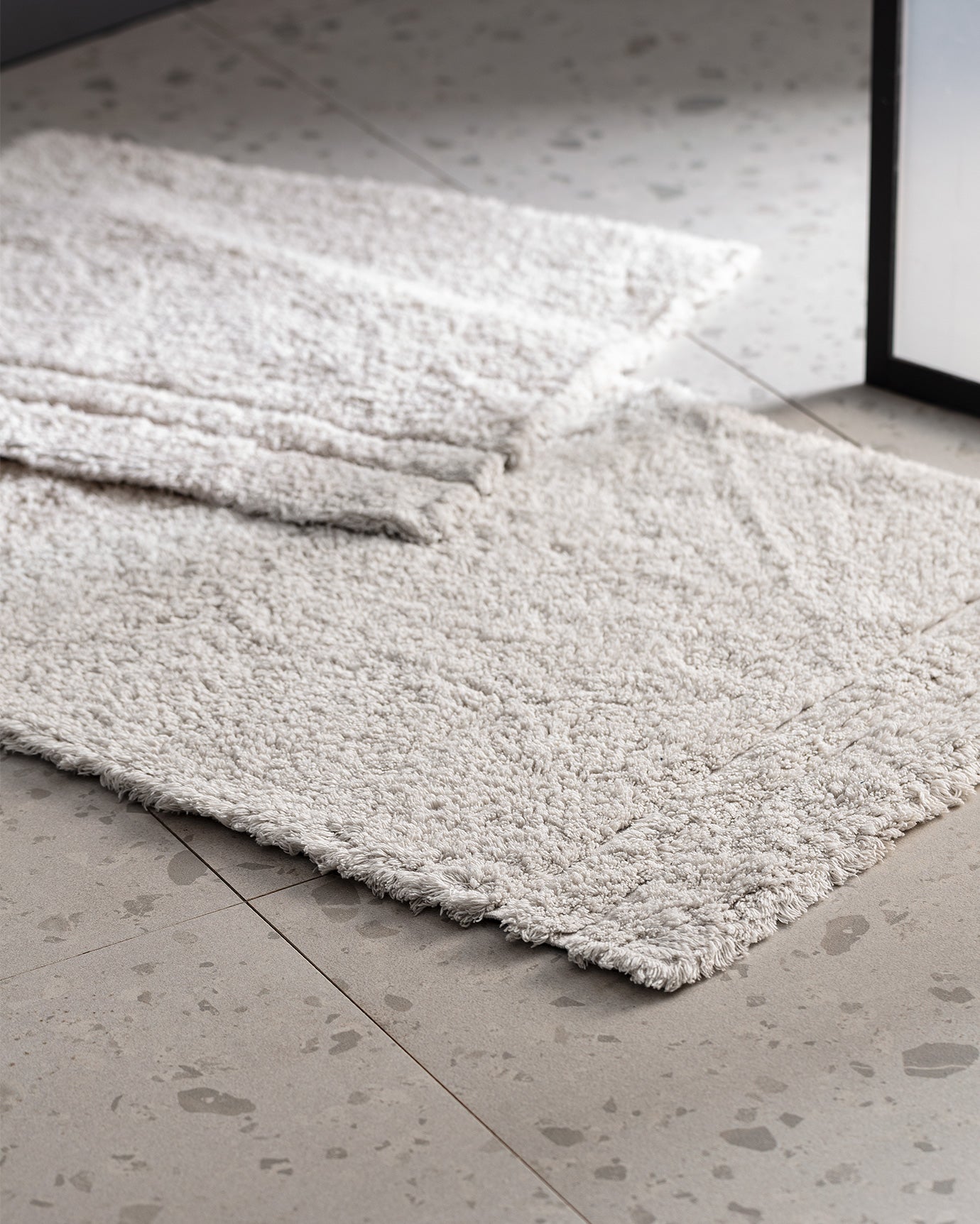 Farges 2-Piece Cotton Bath Mat Set - Soft & Absorbent Bathroom Rugs