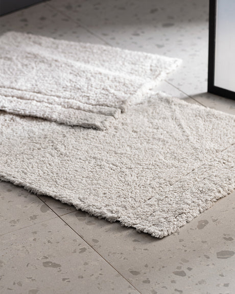 Farges 2-Piece Cotton Bath Mat Set - Soft & Absorbent Bathroom Rugs