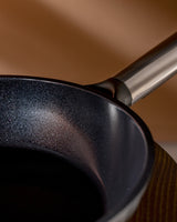 20 cm Non-Stick Frying Pan - Brown Skillet for Everyday Cooking