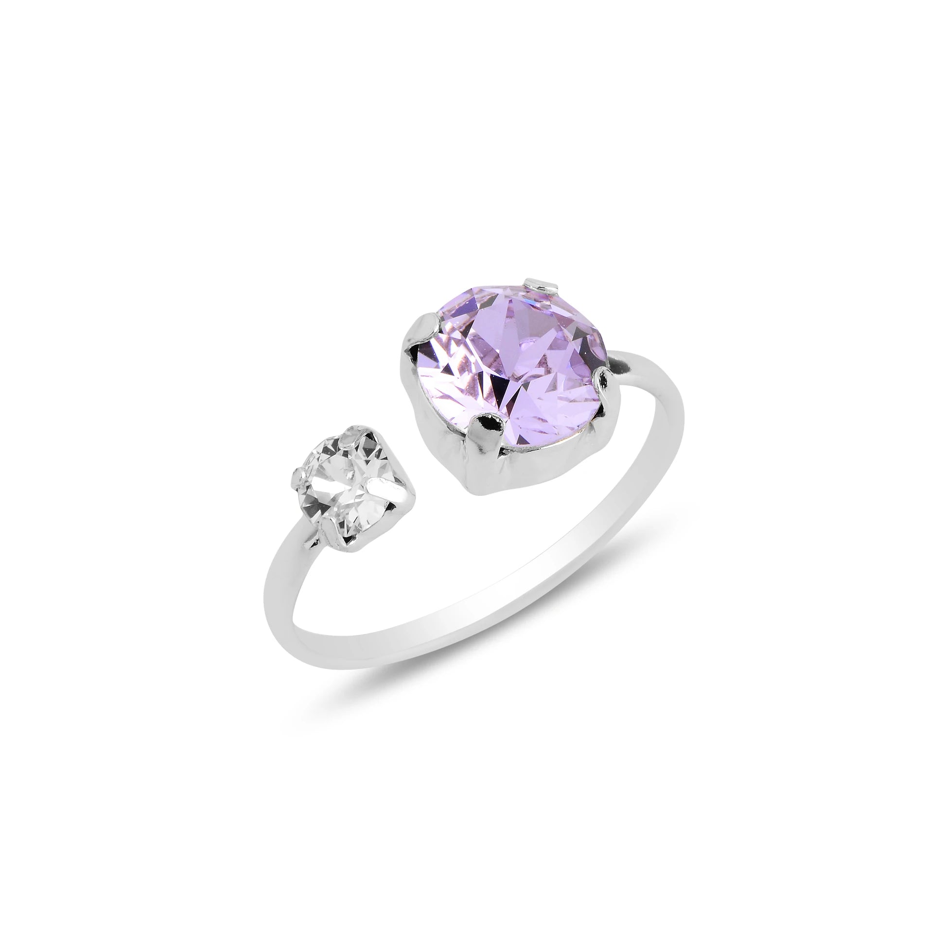 Duo Double Ring - Minimalist Design with Brilliant Everyday Sparkle