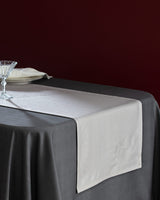 Durable Polyester Table Runner - Sophisticated Bourdon Weave
