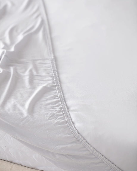 Single Bamboo-Cotton Blend Fitted Sheet - Soft Jersey Comfort