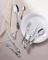 Stainless Steel 42-Piece Cutlery Set - La Papillion Design